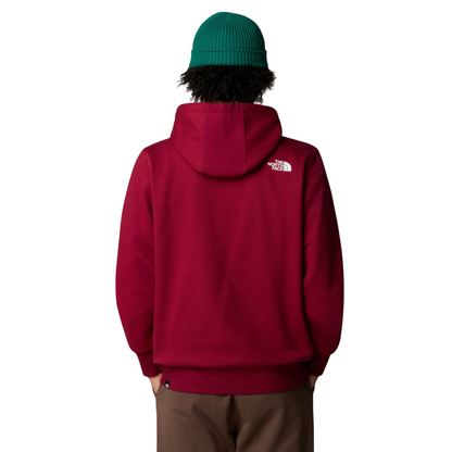 The North Face Felpa Cappuccio Donna Simple Dome NF0A89FC1X Rosso Barbabietola