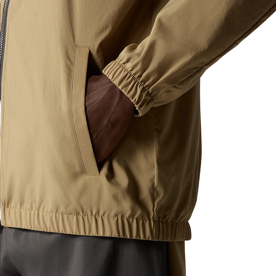The North Face giacca a vento con cappuccia da uomo Track NF0A87J2WQO sabbia-antracite