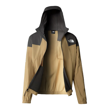 The North Face giacca a vento con cappuccia da uomo Track NF0A87J2WQO sabbia-antracite