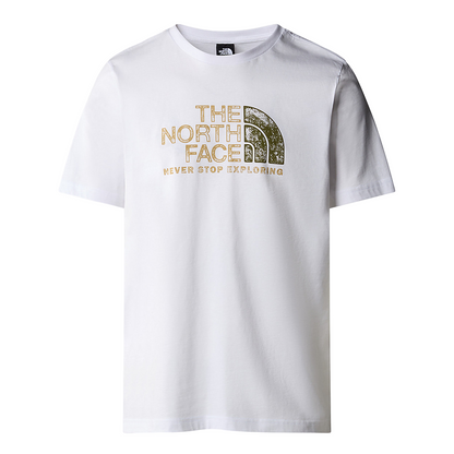 The North Face maglietta manica corta da uomo Rust 2 NF0A87NWFN41 bianco