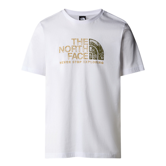 The North Face maglietta manica corta da uomo Rust 2 NF0A87NWFN41 bianco