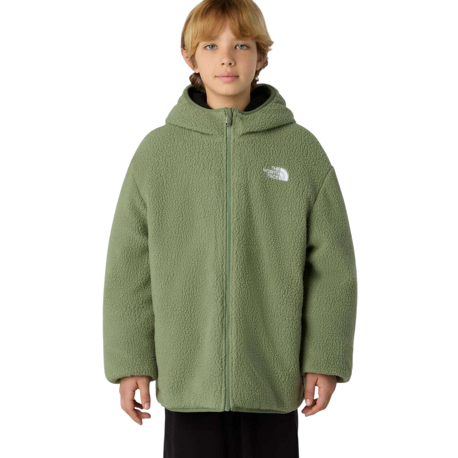 The North Face - Giacca Reversibile Ragazzo Shasta NF0A88TPC8I1 Verde/Grigio
