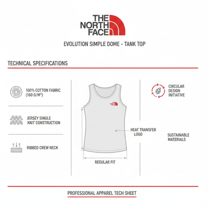 The North Face Canotta Evolution Simple Dome NF0A8FD4CQO Grigio Uomo