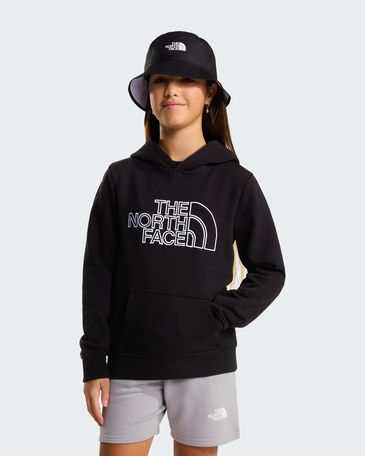 The North Face Felpa Drew Peak da ragazzi NF0A8GR8JK3 nero
