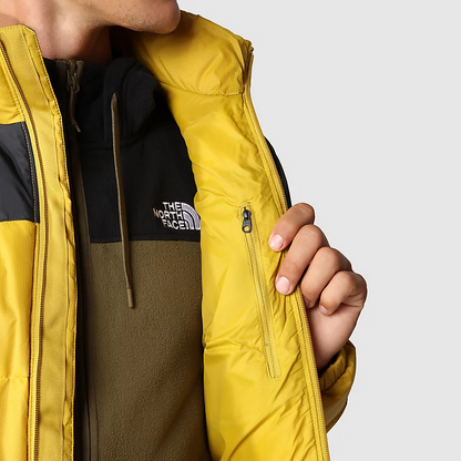 The North Face Piumino Diablo NF0A4M9J81U Mineral Gold – Piumino uomo, caldo, outdoor, antivento, nero-oro
