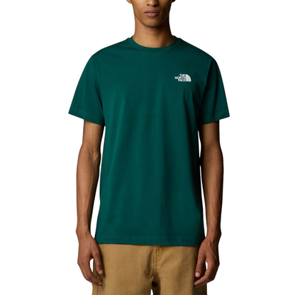 The North Face maglietta manica corta da uomo Box NSE NF0A87NPA1B verde
