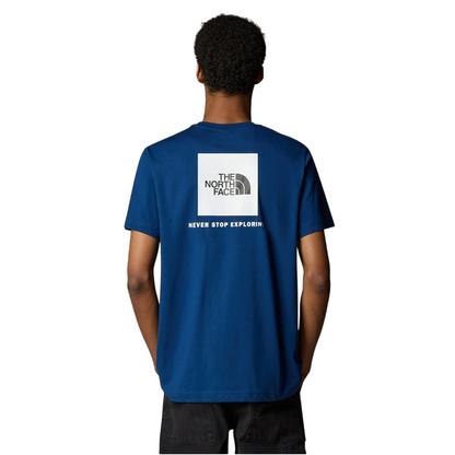 The North Face maglietta manica corta da uomo Box NSE NF0A87NPH4B estate blu-bianco