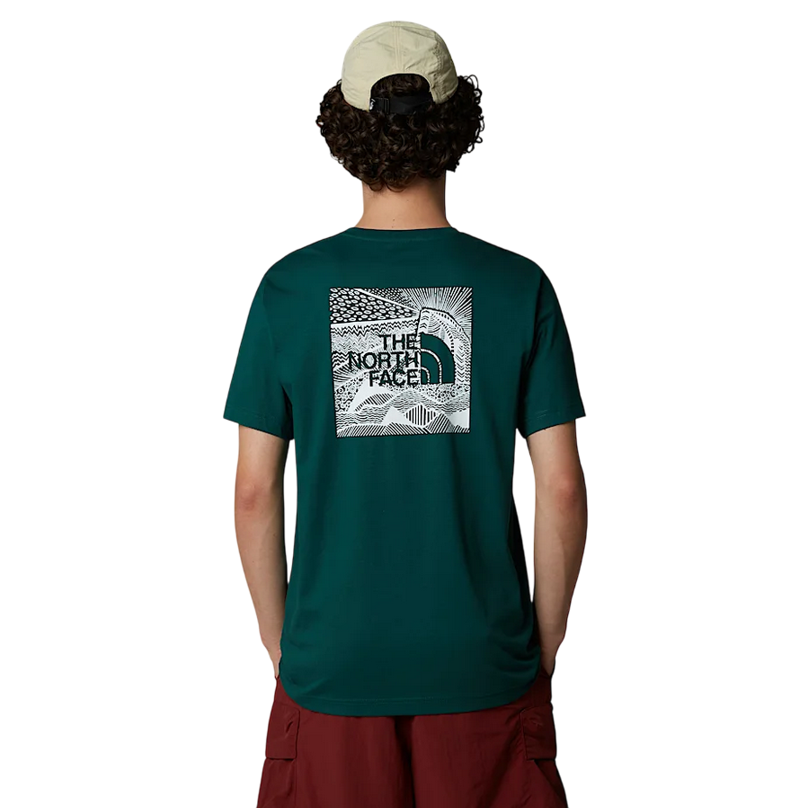 The North Face maglietta manica corta da uomo Redbox Celebration NF0A87NV6GI verde