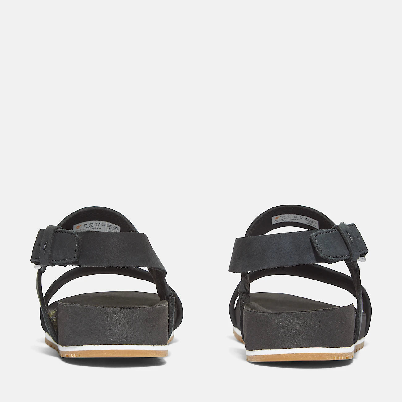 Timberland Malibu Waves Sandalo Donna Nero Cinturino Posteriore Pelle OrthoLite - TB0A2AT9001