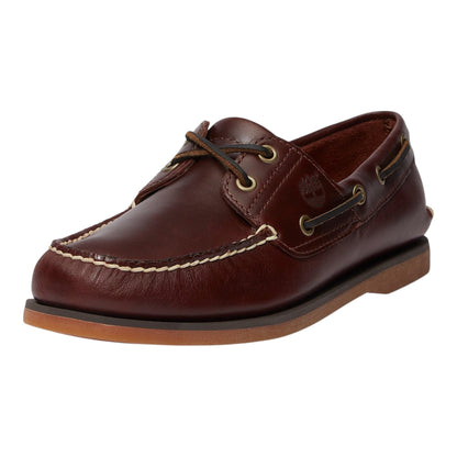 Timberland Scarpa Barca Uomo Classic 2-Eye TB025077214 Marrone Coccodrillo