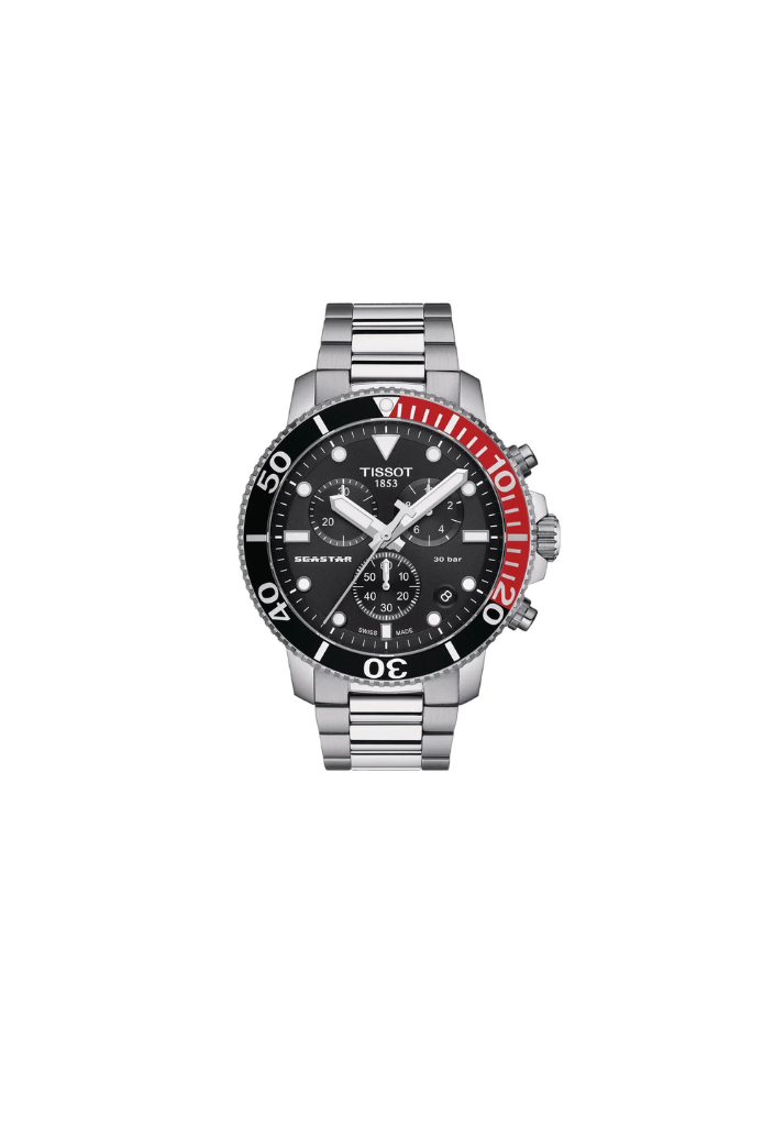 Tissot Seastar 1000 Chronograph – Quarz Swiss Made, Schwarz, 45,5mm – Ref. T120.417.11.051.01