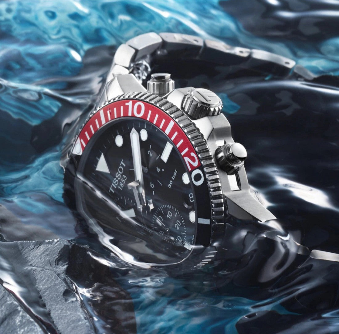 Tissot Seastar 1000 Chronograph – Quarz Swiss Made, Schwarz, 45,5mm – Ref. T120.417.11.051.01