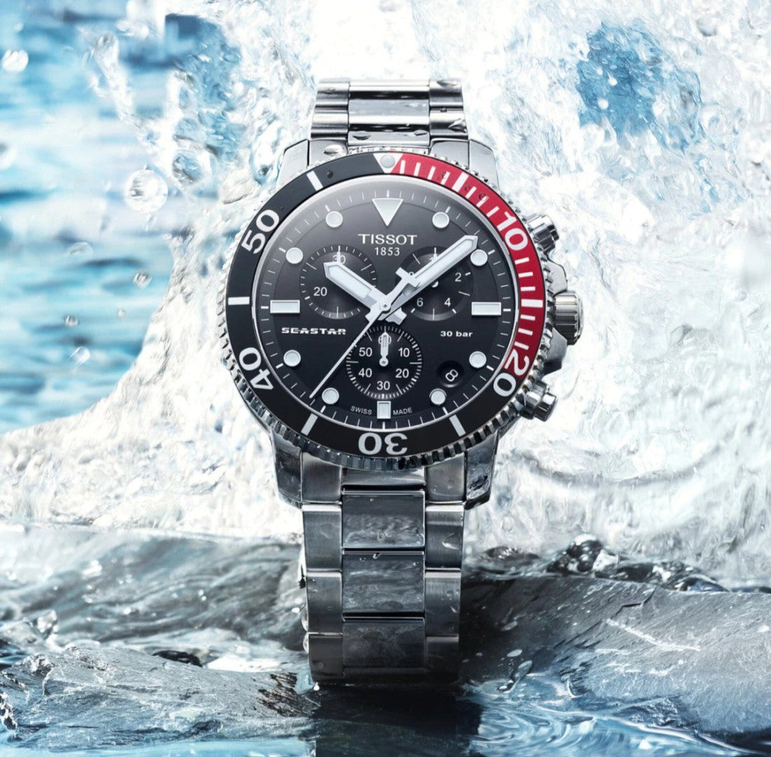 Tissot Seastar 1000 Chronograph – Quarz Swiss Made, Schwarz, 45,5mm – Ref. T120.417.11.051.01