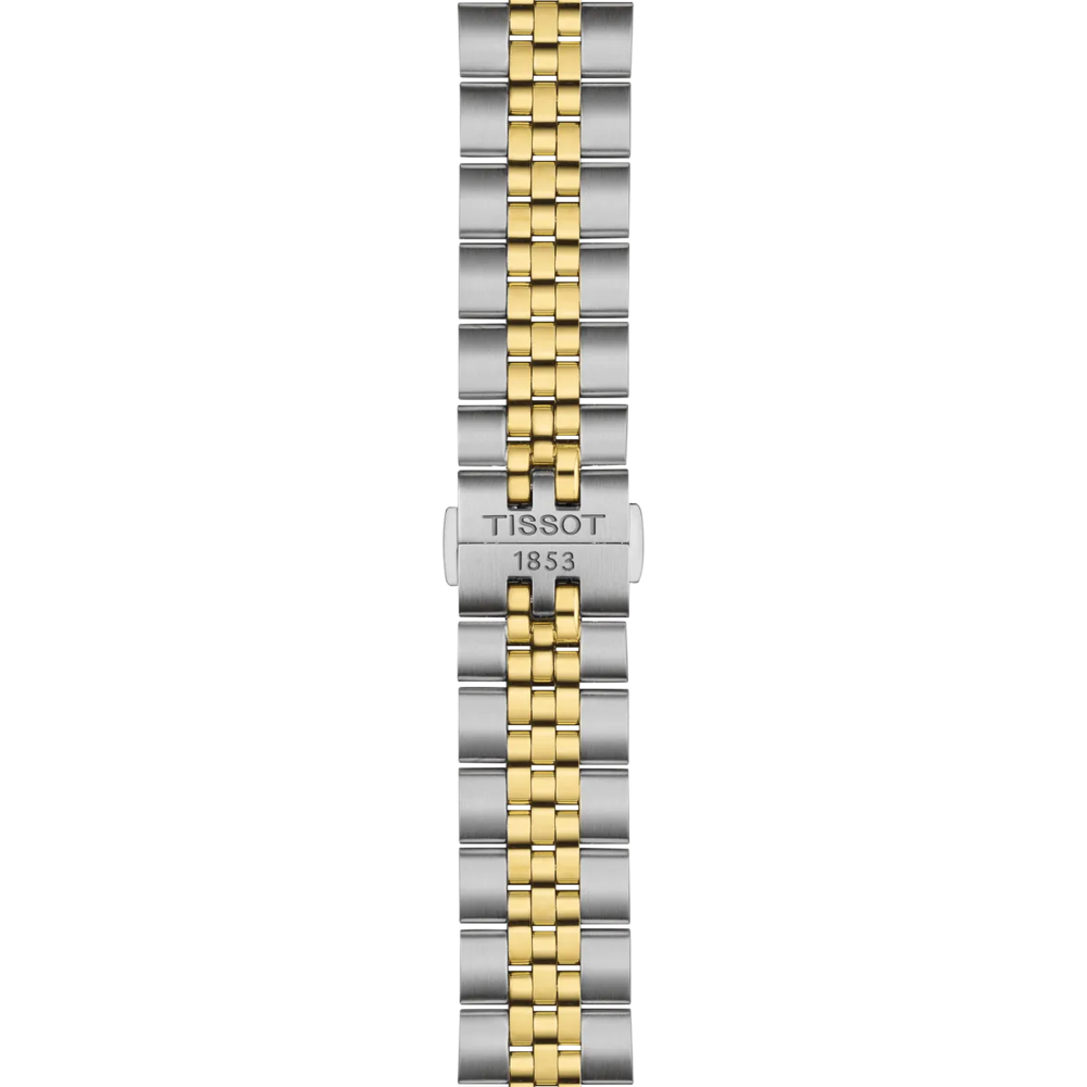 Tissot Ballade 40mm –  Bianco solei con cinturino in acciaio silver e oro | T156.410.22.031.00