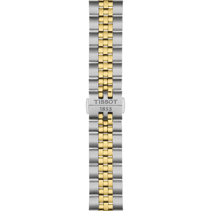 Tissot Ballade 40mm –  Bianco solei con cinturino in acciaio silver e oro | T156.410.22.031.00