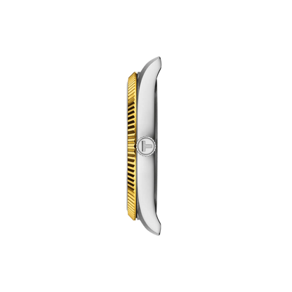 Tissot Ballade 40mm –  Bianco solei con cinturino in acciaio silver e oro | T156.410.22.031.00