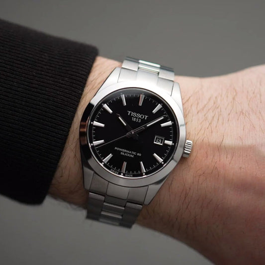 Tissot Gentleman Powermatic 80 Silicium – Automatico Swiss Made, nero, 40mm – T127.407.11.051.00