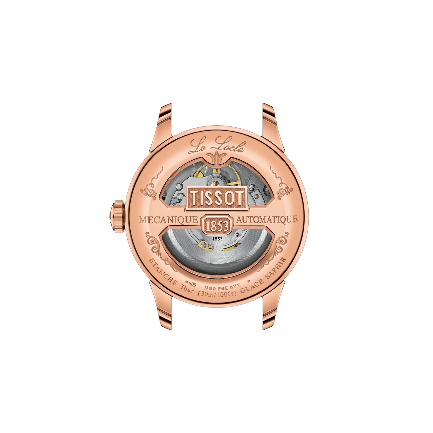 Tissot Le Locle Automatic Swiss Made Edelstahl Roségold 39.3mm Lederarmband – T006.407.36.033.00