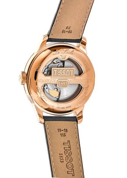 Tissot Le Locle Automatic Swiss Made Schwarz Roségold 39.3mm Lederarmband – T006.407.36.053.00