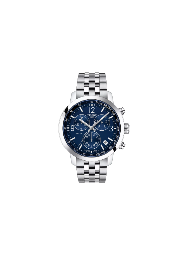 Tissot PRC 200 – Chronograph Quartz Swiss Made, Blue Dial, 43mm – T114.417.11.047.00