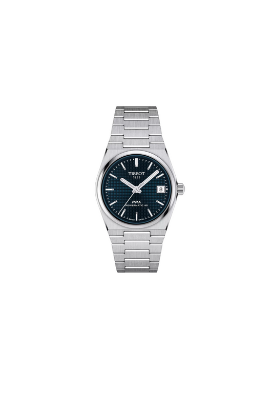 Tissot PRX 35mm – Orologio Automatico Swiss Made, Quadrante Blu Scuro, Acciaio, Ref. T137.207.11.041.00