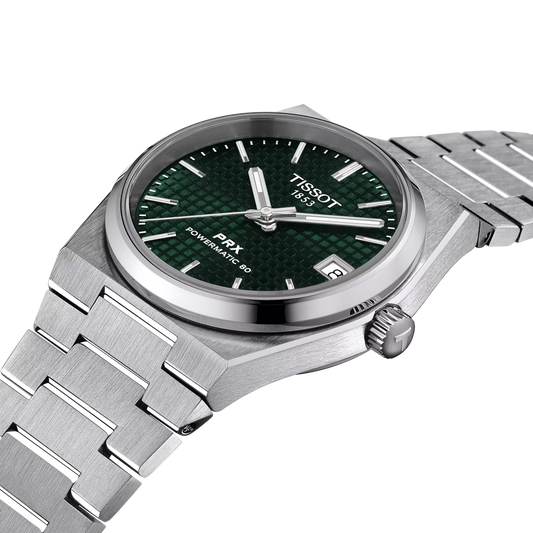 Tissot PRX 35mm – Orologio Automatico Swiss Made, Quadrante Verde, Acciaio, Ref. T137.207.11.091.00