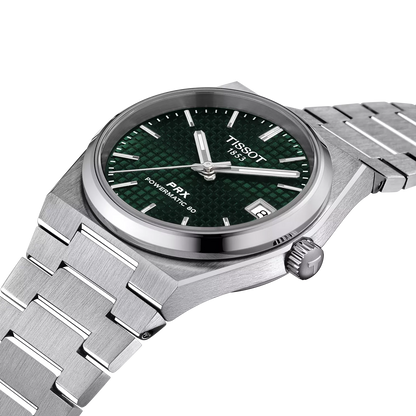 Tissot PRX 35mm – Orologio Automatico Swiss Made, Quadrante Verde, Acciaio, Ref. T137.207.11.091.00