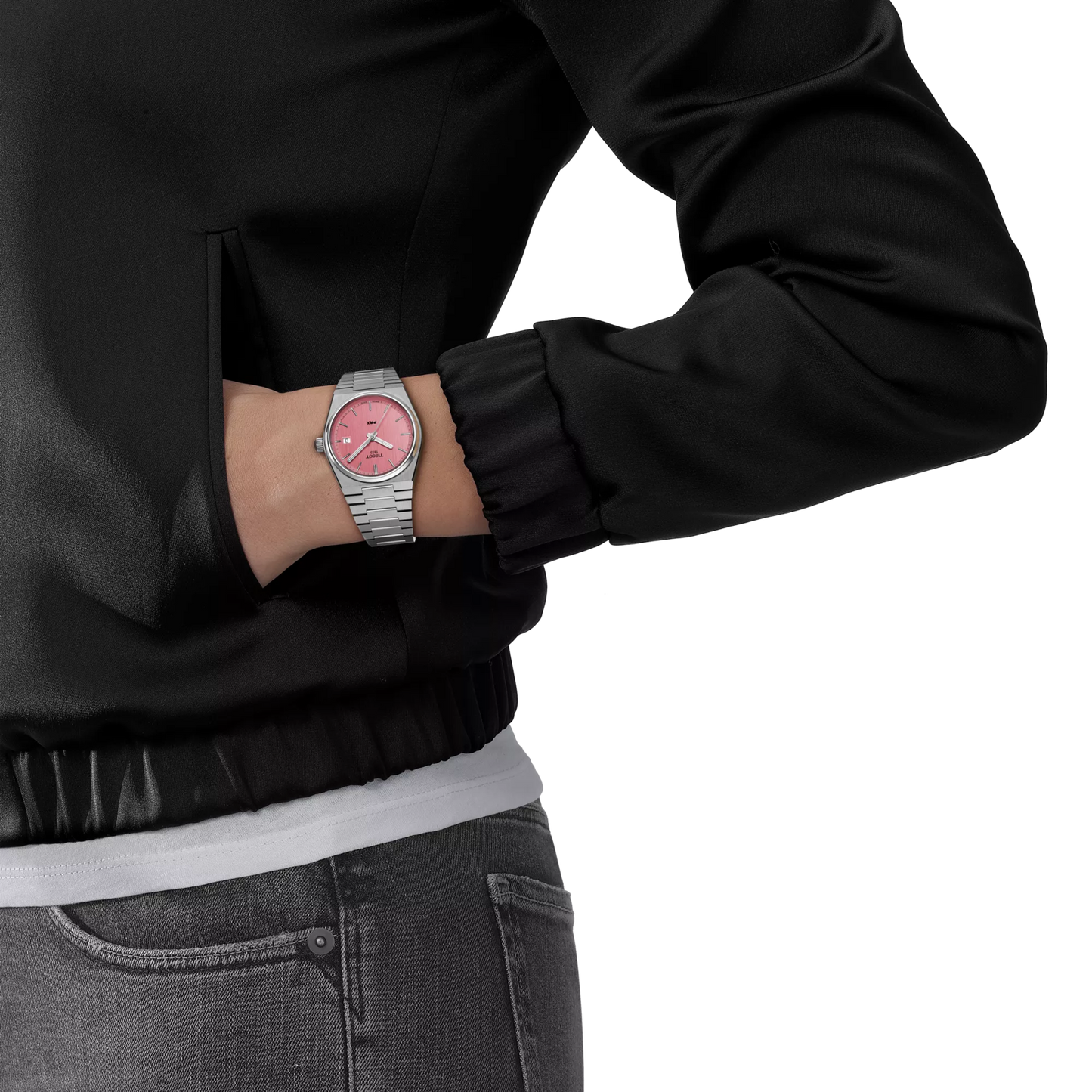 Tissot PRX 35mm – Swiss Made Quarzuhr, rosa Zifferblatt, Edelstahl, Ref. T137.210.11.331.00