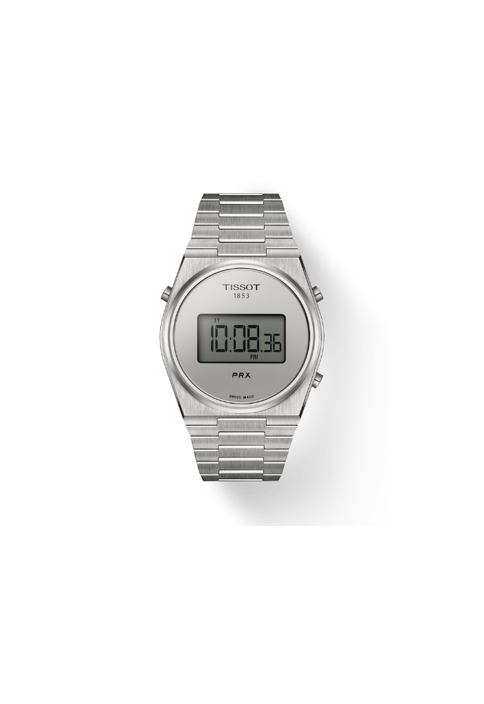 Tissot PRX Digital – Quarzo Swiss Made, schermo digitale, quadrante argento, 40mm – T137.463.11.030.00
