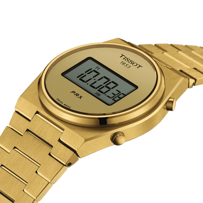 Tissot PRX Digital – Swiss Made Quarz, digitales goldfarbenes Zifferblatt, 40mm – T137.463.33.020.00