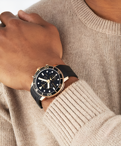 Tissot Seastar 1000 Chronograph – Swiss Made, Schwarz und Gold, 45.5mm, Ref. T120.417.37.051.00