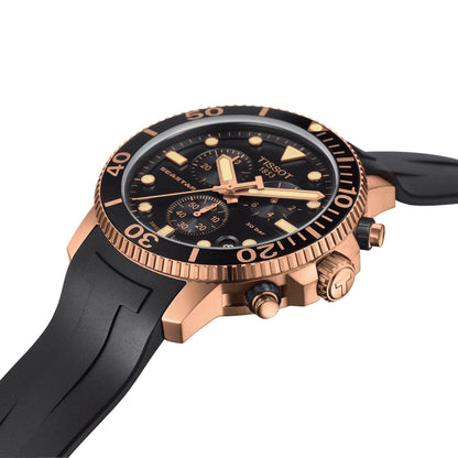 Tissot Seastar 1000 Chronograph – Swiss Made, Schwarz und Gold, 45.5mm, Ref. T120.417.37.051.00