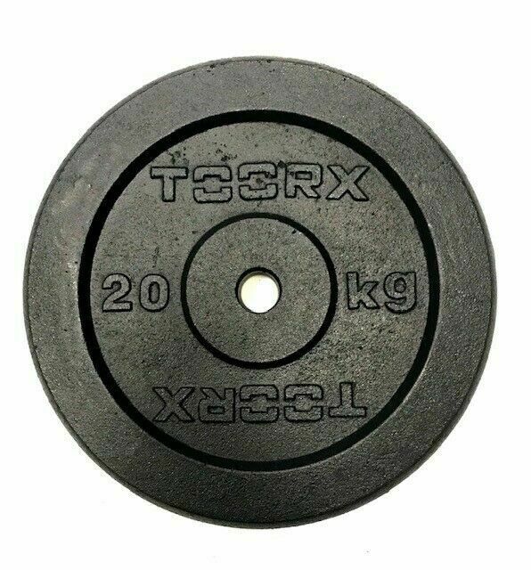 Toorx Disco Ghisa DGN-20 20Kg Foro 25mm Nero Palestra Home Gym