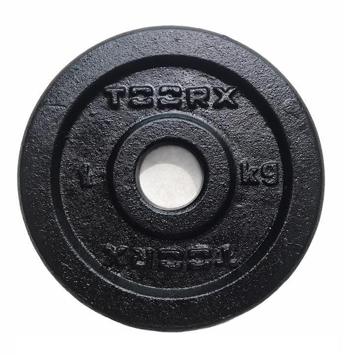 Toorx Disco Ghisa DGN-1 1kg Foro 25mm Nero Palestra