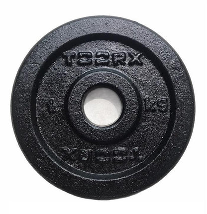 Toorx Disco Ghisa DGN-1 1kg Foro 25mm Nero Palestra