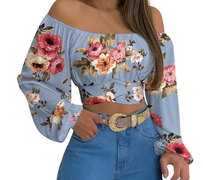 Top a maniche lunghe da donna