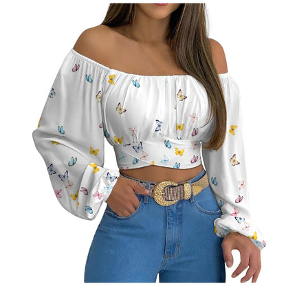 Top a maniche lunghe da donna