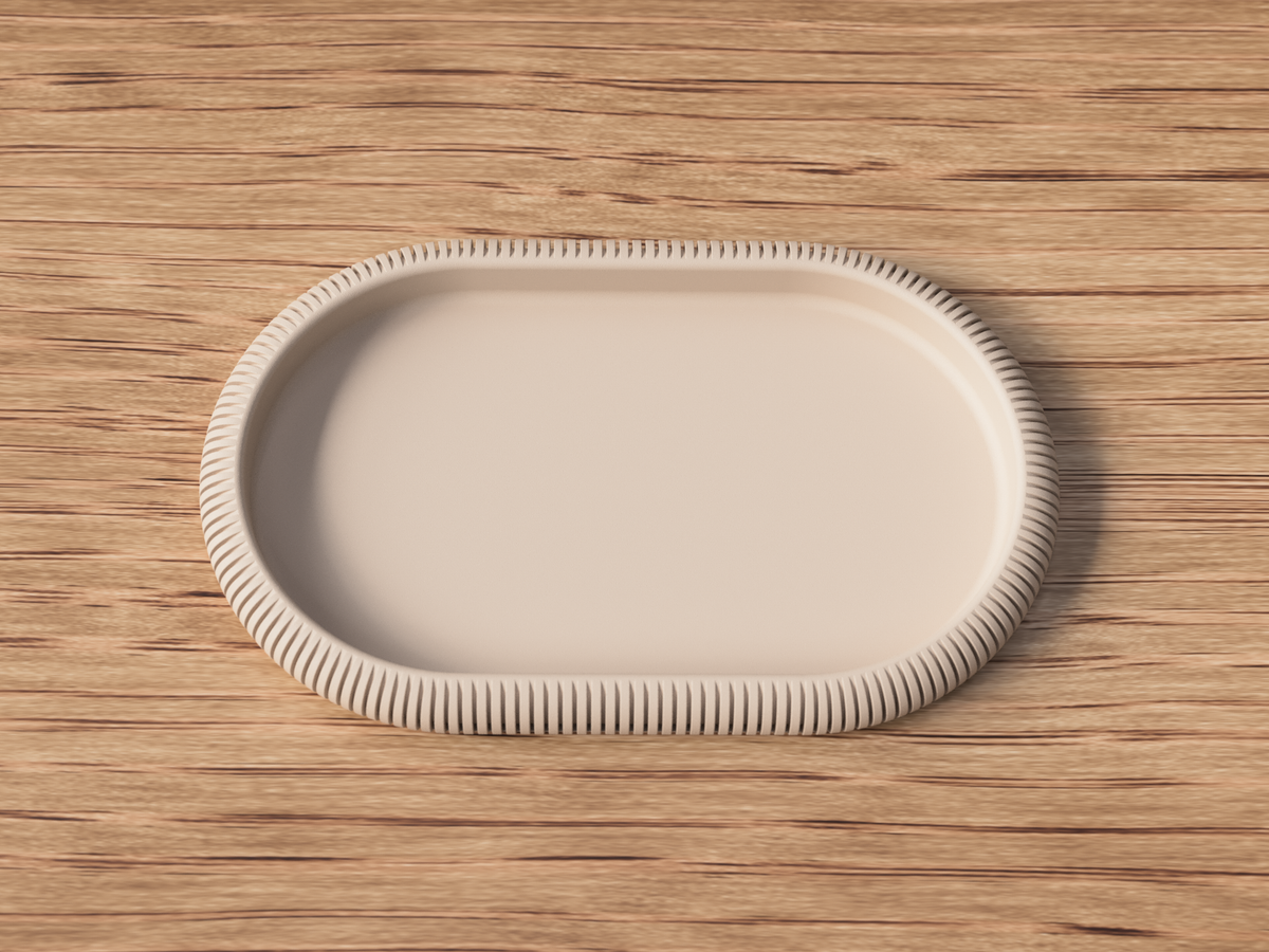 Kaori – Home Decor Vassoio Japandi Ovale in PLA