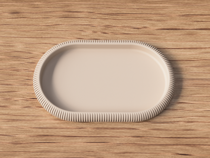 Kaori – Home Decor Vassoio Japandi Ovale in PLA