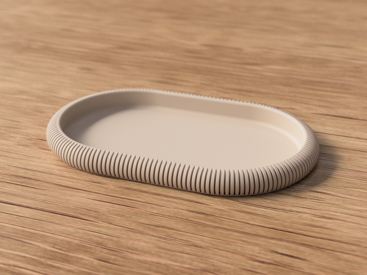Kaori – Home Decor Vassoio Japandi Ovale in PLA