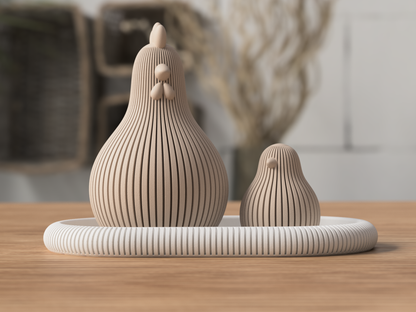 Kaori – Home Decor Vassoio Japandi Ovale in PLA