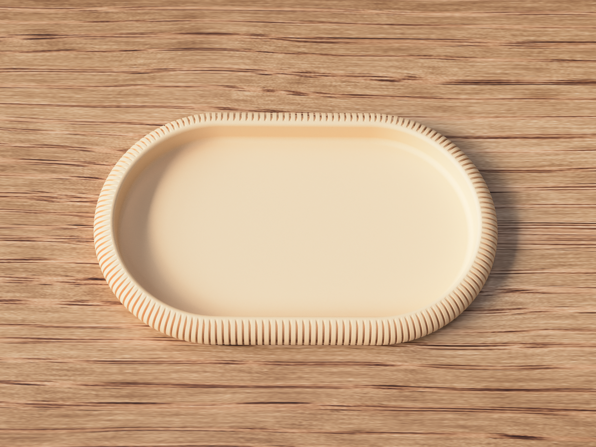 Kaori – Home Decor Vassoio Japandi Ovale in PLA
