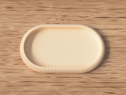Kaori – Home Decor Vassoio Japandi Ovale in PLA