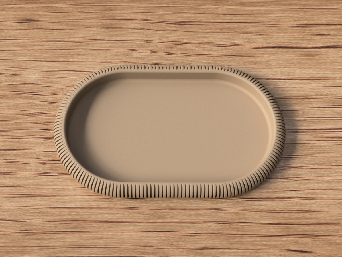 Kaori – Home Decor Vassoio Japandi Ovale in PLA