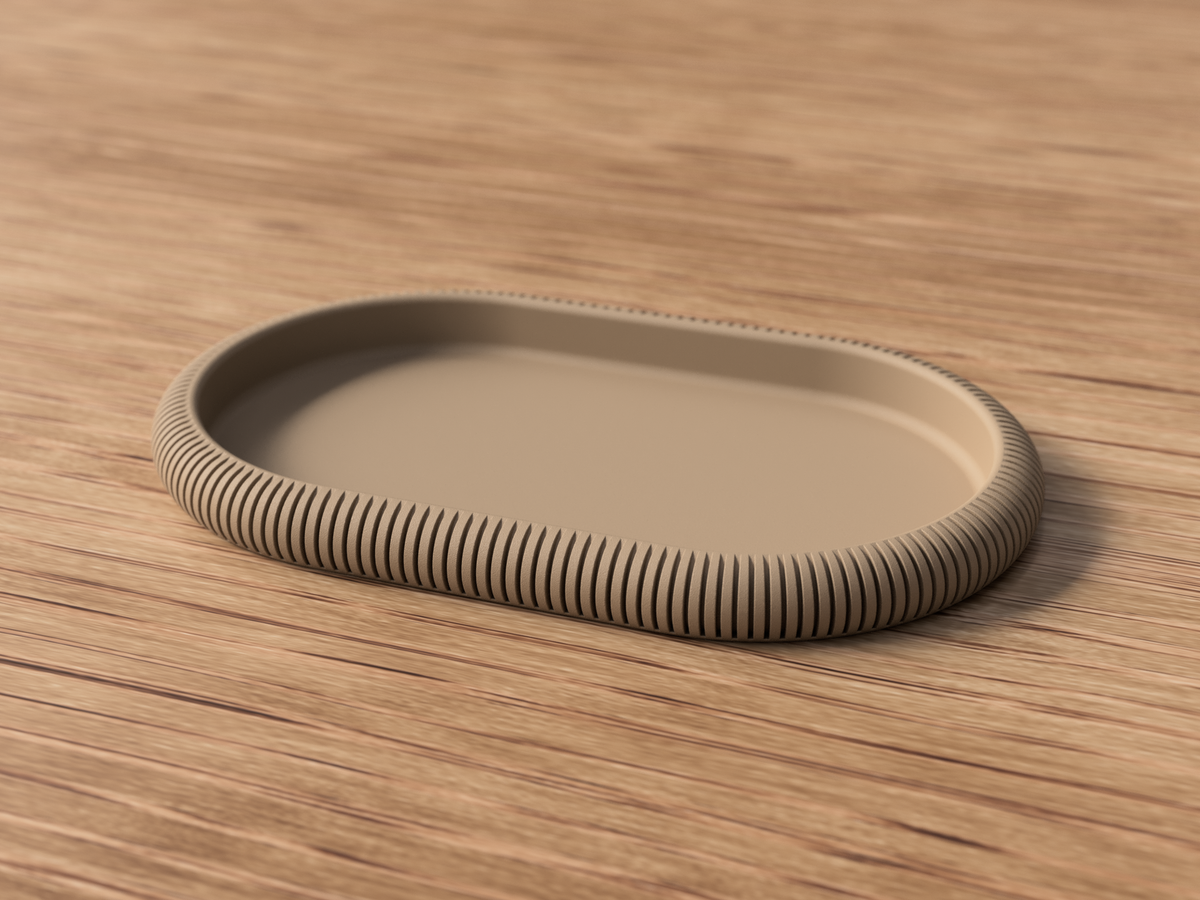 Kaori – Home Decor Vassoio Japandi Ovale in PLA