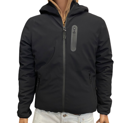 Trez Giubbotto da uomo con cappuccio M47340 GREGG-1001 
nero