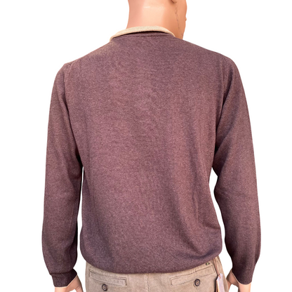 Trez Maglia Uomo Mezza Zip Macchia-VLPK M49631 356 Marrone – Comfort e stile Streetwear