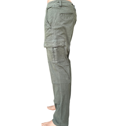 Trez Pantalone Cargo Uomo M49750 638 Verde Slim Fit