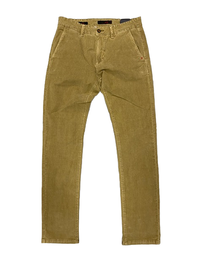 Trez Prot-Cord T M45732 Pantalone Uomo Velluto Coste Beige Slim Elasticizzato