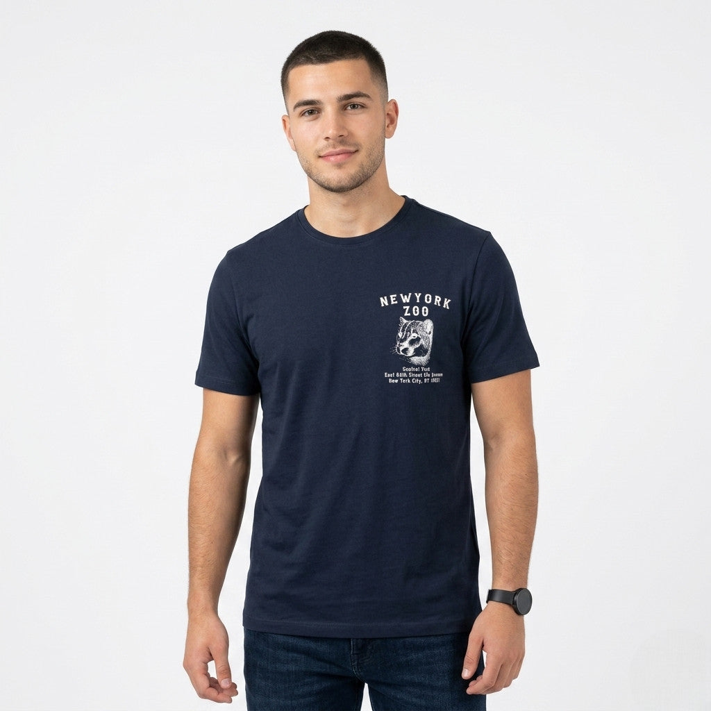 Trez T-shirt Uomo Blu Manica Corta - M49979 231